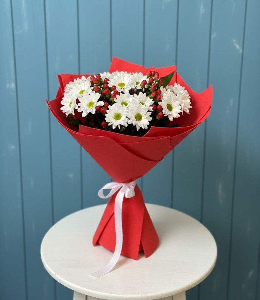 Букет цветов из: Хризантемы в Молоди