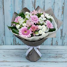 Букет цветов из:  Герберы, Альстромерии и Хризантемы в Молоди