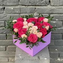Цветочная композиция из Розы в коробке в Молоди