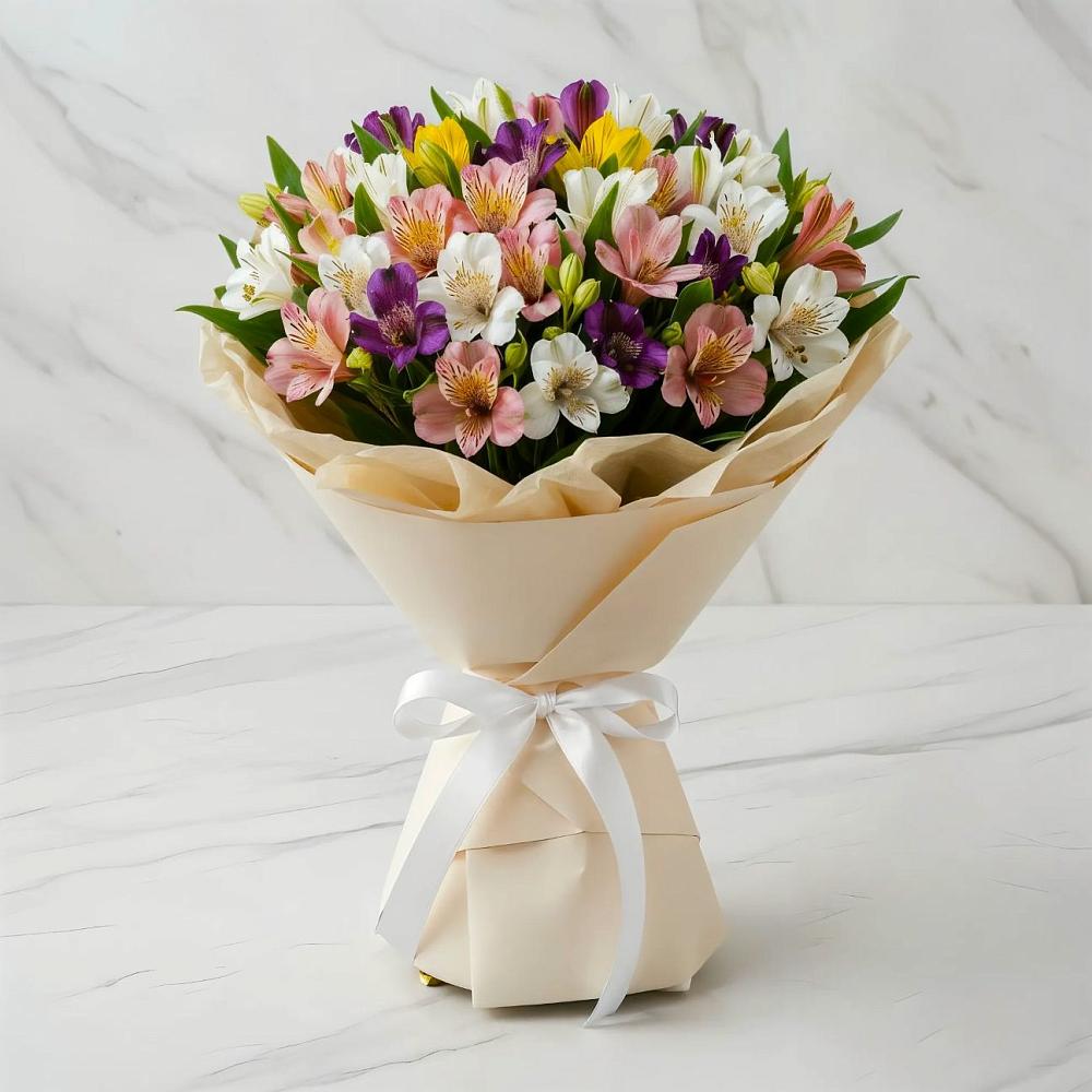 Букет цветов из: Альстромерии в Молоди