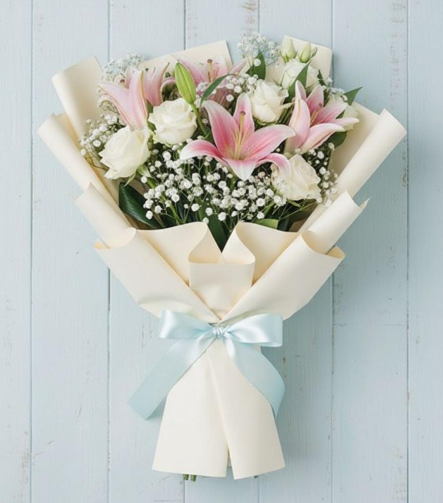 Букет цветов из: Лилии в Молоди