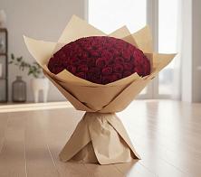 Букет 101 Красная роза в Молоди