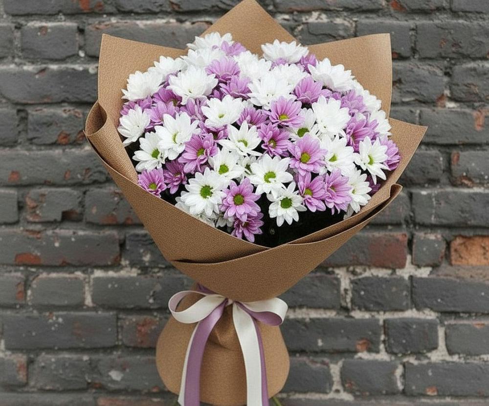 Букет цветов из: Хризантемы в Молоди
