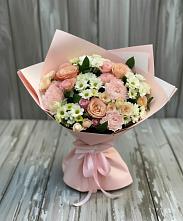 Букет цветов из:  Гвоздики, Розы и Хризантемы в Молоди