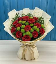 Букет цветов из:  Розы и Хризантемы в Молоди