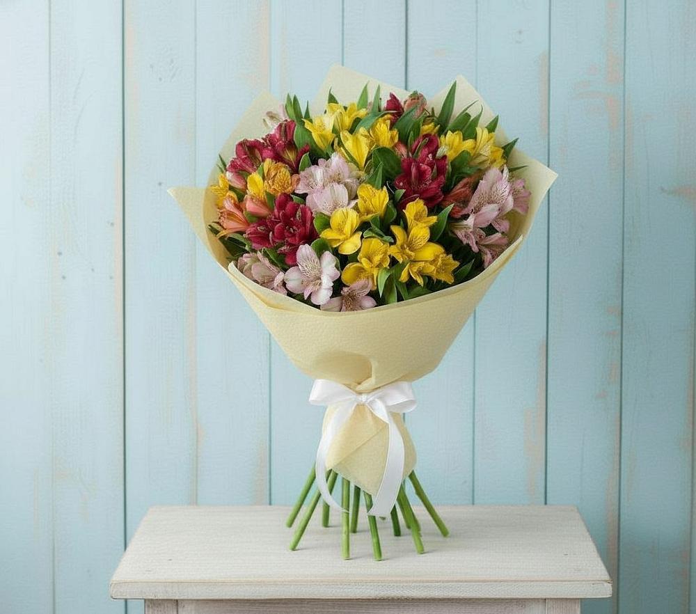 Букет цветов из: Альстромерии в Молоди